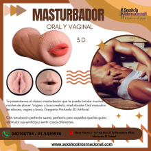 MASTURADOR BOCA Y VAGINA APRETADA 3D 